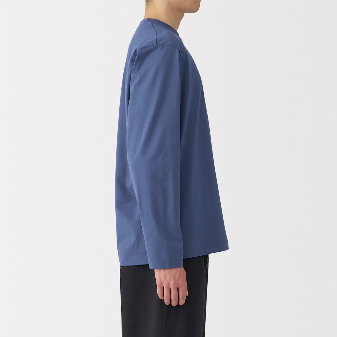 Sale Muji Camiseta de manga larga de jersey para hombre