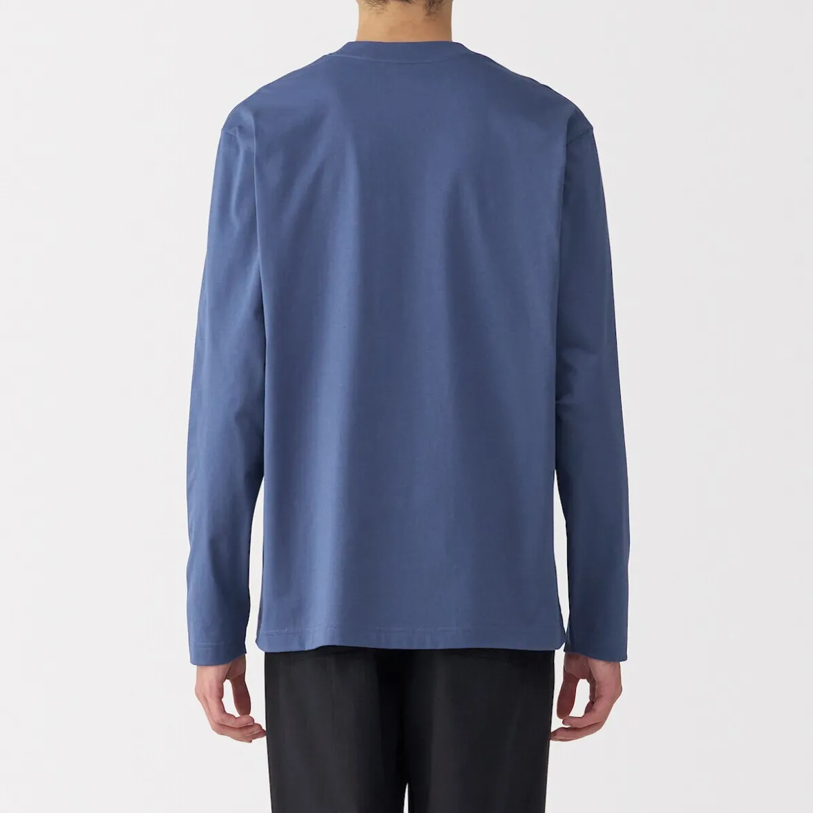 Sale Muji Camiseta de manga larga de jersey para hombre