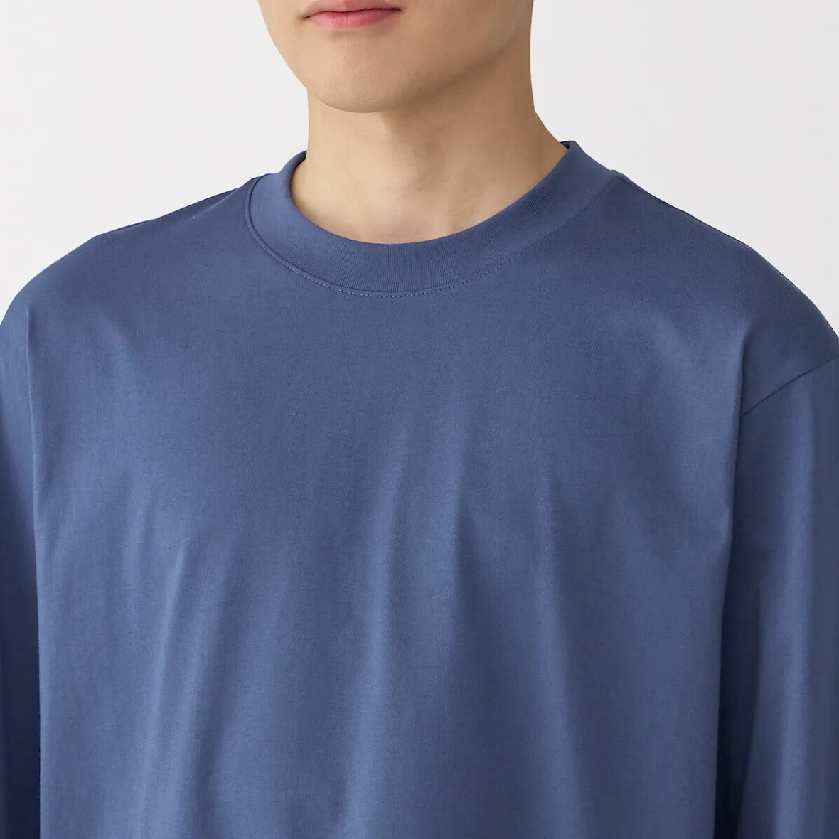 Sale Muji Camiseta de manga larga de jersey para hombre