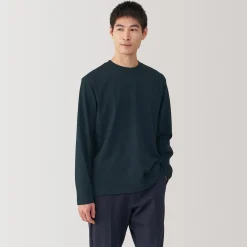 Sale Muji Camiseta de manga larga de jersey para hombre