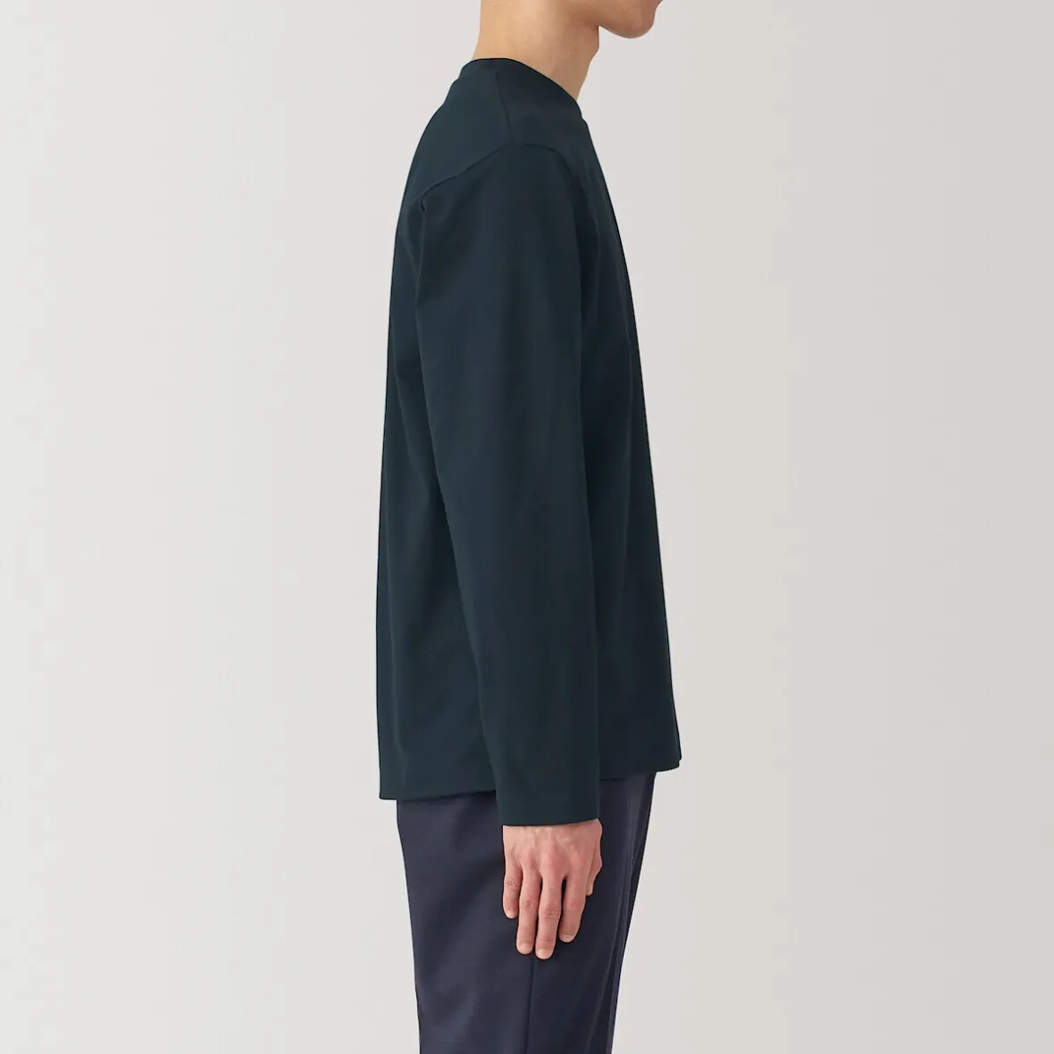 Sale Muji Camiseta de manga larga de jersey para hombre