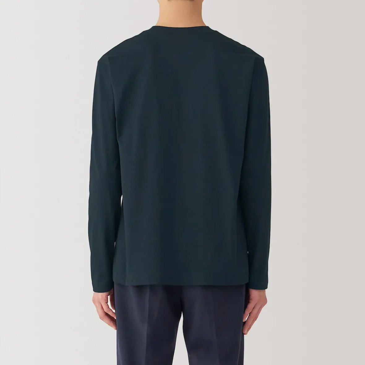 Sale Muji Camiseta de manga larga de jersey para hombre