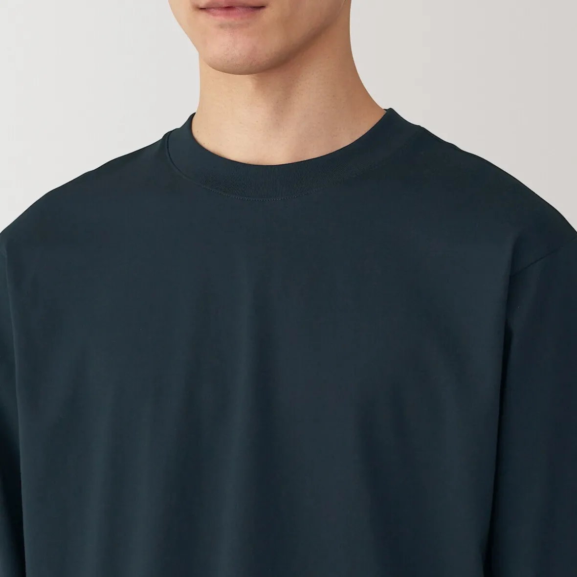 Sale Muji Camiseta de manga larga de jersey para hombre