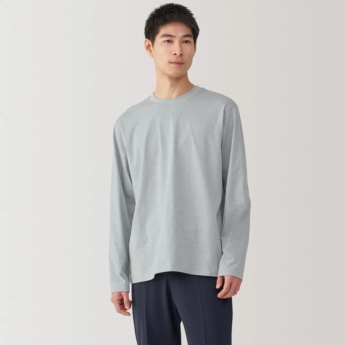 Sale Muji Camiseta de manga larga de jersey para hombre