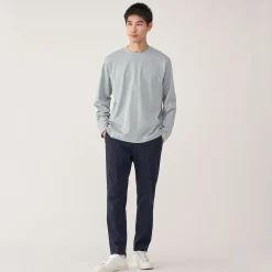 Sale Muji Camiseta de manga larga de jersey para hombre