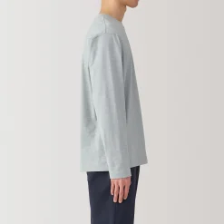 Sale Muji Camiseta de manga larga de jersey para hombre