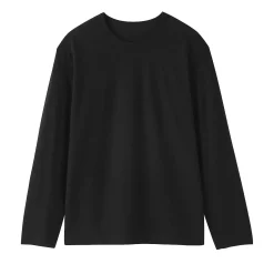 Best Muji Camiseta de manga larga de punto de alta torsión para mujer