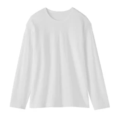 Best Muji Camiseta de manga larga de punto de alta torsión para mujer