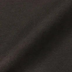 Online Muji Camiseta de manga larga de algodón liso unisex Marrón Oscuro