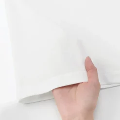 Sale Muji Camiseta de manga larga en mezcla de algodón para mujer