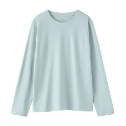 Best Muji Camiseta de manga larga en mezcla de algodón para mujer