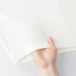Muji Camiseta de manga larga murciélago de mezcla de lyocell para mujer