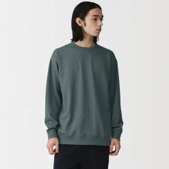 Discount Muji Camiseta de manga larga y tejido waffle Quick Dry para hombre