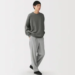 Discount Muji Camiseta de manga larga y tejido waffle Quick Dry para hombre