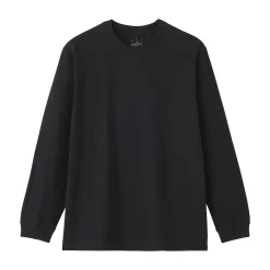 Clearance Muji Camiseta de manga larga y algodón grueso para hombre