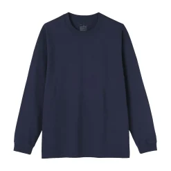 Clearance Muji Camiseta de manga larga y algodón grueso para hombre