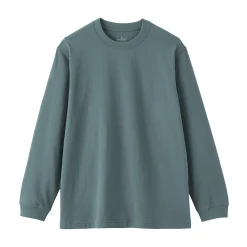 Clearance Muji Camiseta de manga larga y algodón grueso para hombre