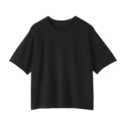 Sale Muji Camiseta de punto de algodón orgánico de alta torsión para mujer