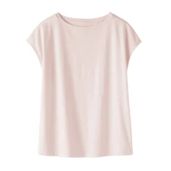 Discount Muji Camiseta de punto de manga cap para mujer