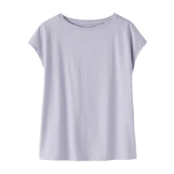 Discount Muji Camiseta de punto de manga cap para mujer