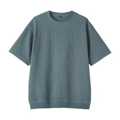 Discount Muji Camiseta de tejido waffle y Quick Dry para hombre