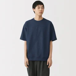Discount Muji Camiseta de tejido waffle y Quick Dry para hombre