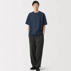 Discount Muji Camiseta de tejido waffle y Quick Dry para hombre