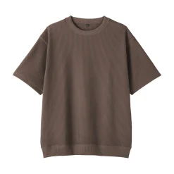 Discount Muji Camiseta de tejido waffle y Quick Dry para hombre