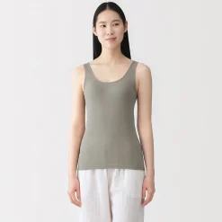 Outlet Muji Camiseta interior ligera de algodón absorbente de humedad para mujer