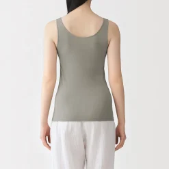 Outlet Muji Camiseta interior ligera de algodón absorbente de humedad para mujer