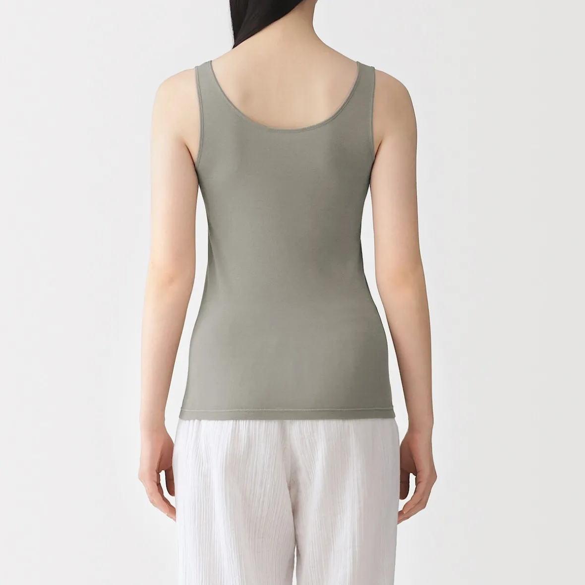 Outlet Muji Camiseta interior ligera de algodón absorbente de humedad para mujer