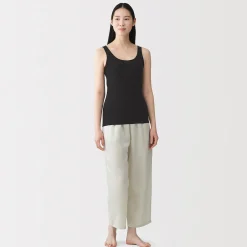 Outlet Muji Camiseta interior ligera de algodón absorbente de humedad para mujer
