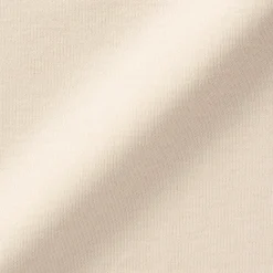Clearance Muji Camiseta manga larga con cuello redondo de algodón cálido y lana para mujer