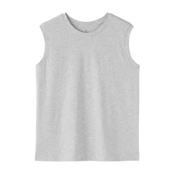 Online Muji Camiseta sin mangas de punto para mujer