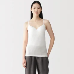 Hot Muji Camisola con sujetador de mezcla de lyocell