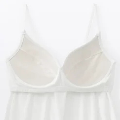 Hot Muji Camisola con sujetador de mezcla de lyocell