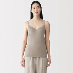 Hot Muji Camisola con sujetador de mezcla de lyocell