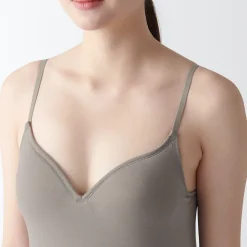 Hot Muji Camisola con sujetador de mezcla de lyocell.