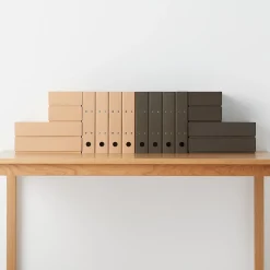 Sale Muji Carpeta A4 con anillas Gris oscuro
