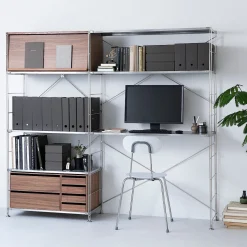 Sale Muji Carpeta A4 con anillas Gris oscuro
