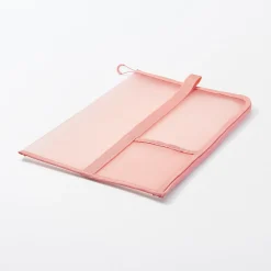 Best Muji Carpeta de malla de nylon con cremallera - A4, Rosa One Colour