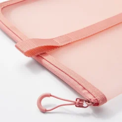 Best Muji Carpeta de malla de nylon con cremallera - A4, Rosa One Colour