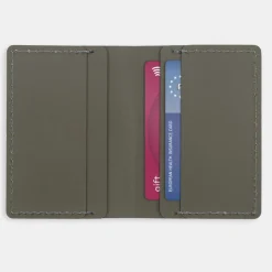 Muji Cartera de viaje de cuero reciclado - Caqui