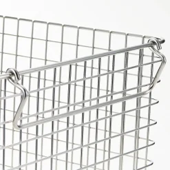 Muji Cesta de acero inoxidable alta