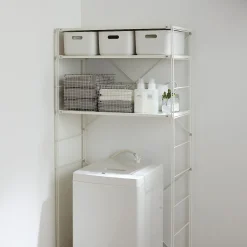 Muji Cesta de acero inoxidable alta