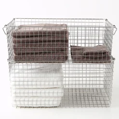 Best Muji Cesta de acero inoxidable L (alta) 51 x 37 x 24cm