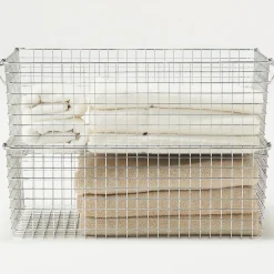Sale Muji Cesta de alambre de acero inoxidable 51 x 37 x 18 cm