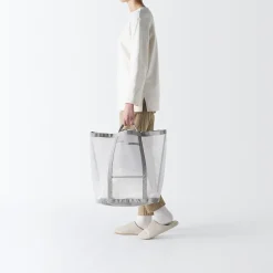 Sale Muji Cesta de la ropa de malla de nailon