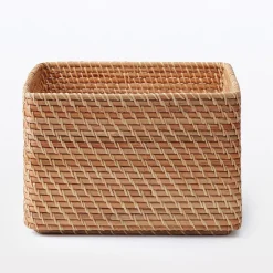 Online Muji Cesta de ratan apilable / cuadrada