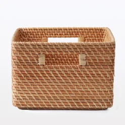 Online Muji Cesta de ratan apilable / cuadrada
